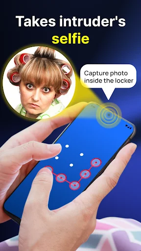 Photo Lock app intruder selfie security feature capturing unauthorized access attempts with front camera